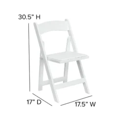 Emma And Oliver 2 Pack Wedding Party Event Wood Folding Chair With Vinyl Padded Seat -Emma And Oliver GUEST 8d84d198 aab5 4ae2 9d77 9dfa5ea32164