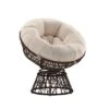 Emma And Oliver Swivel Patio Chair With Cushion