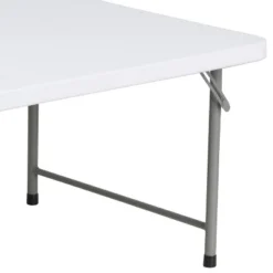 Emma And Oliver 4.93-Foot Kid's Granite White Plastic Folding Activity Table - Play Table -Emma And Oliver GUEST 8fc083b6 73c4 4f6b b304 4bbd3c3d2790