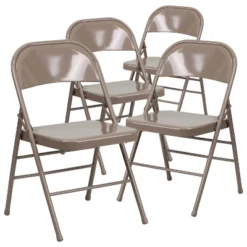 Emma And Oliver 4 Pack Triple Braced & Double Hinged Metal Folding Chair 27 Emma And Oliver 4 Pack Triple Braced & Double Hinged Metal Folding Chair -Emma And Oliver GUEST 902f8482 3f59 47b2 ae35 32ec73688b84