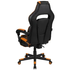 Emma And Oliver Black/Orange Ergonomic Gaming Chair -Recline Back/Arms, Footrest, Massaging Lumbar 23 Emma And Oliver Black/Orange Ergonomic Gaming Chair -Recline Back/Arms, Footrest, Massaging Lumbar -Emma And Oliver GUEST 91242777 9d45 46c1 8bcf d32c0f551ba2