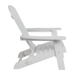 Emma And Oliver Set Of 2 Indoor/Outdoor Folding Adirondack Chairs With Side Table -Emma And Oliver GUEST 919e8a81 00da 4be3 ae7b a0be51816dfa