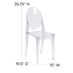 Emma And Oliver Ghost Side Chair In Transparent Crystal 11 Emma And Oliver Ghost Side Chair In Transparent Crystal -Emma And Oliver GUEST 920d579f 0c5e 45eb 9ffb 73daeb16ef14