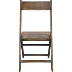 Emma And Oliver Slatted Wood Folding Wedding Chair - Event Chair - Antique Black, Set Of 4 -Emma And Oliver GUEST 92d34bb2 fabe 4c9f 9d5c 8ec23d4e8b1c 1