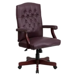 Emma And Oliver Martha Washington Executive Swivel Office Chair With Arms -Emma And Oliver GUEST 9357ede9 2eed 4d8e a5ff d606a3715d2a