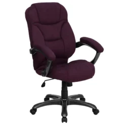 Emma And Oliver High Back Executive Ergonomic Office Chair With Silver Nylon Base And Arms -Emma And Oliver GUEST 93915990 481f 4013 b881 0f42d24f1ed6