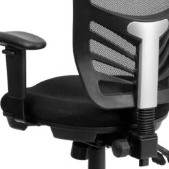 Emma And Oliver Mid-Back Black Mesh Multifunction Ergonomic Office Chair With Adjustable Arms -Emma And Oliver GUEST 941179c0 2e28 484f 848c ac448798ac20