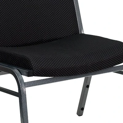 Emma And Oliver Big & Tall 1000 Lb. Rated Black Fabric Stack Chair 5 Emma And Oliver Big & Tall 1000 Lb. Rated Black Fabric Stack Chair - Image 5