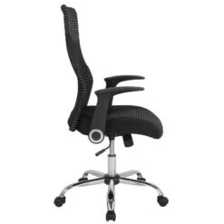 Emma And Oliver High Back Black/White Ergonomic Office Chair With Contemporary Mesh Design -Emma And Oliver GUEST 979a7a79 486d 40a2 b7c0 22187110ab9d