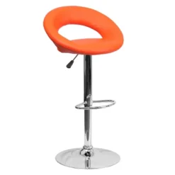 Emma And Oliver Rounded Orbit-Style Back Vinyl Swivel Adjustable Height Barstool 25 Emma And Oliver Rounded Orbit-Style Back Vinyl Swivel Adjustable Height Barstool -Emma And Oliver GUEST 97e7bd6c 885e 4bf7 b6d1 5c9046072bce
