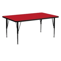 Emma And Oliver 24x60 Rectangle HP Laminate Adjustable Preschool Activity Table -Emma And Oliver GUEST 9a603693 23d7 4d4d 8a7c 9d9fc627908e