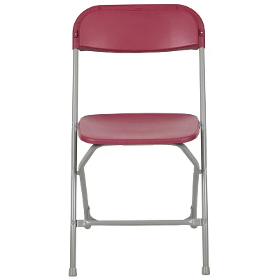 Emma And Oliver Set Of 10 Stackable Folding Plastic Chairs - 650 LB Weight Capacity 2 Emma And Oliver Set Of 10 Stackable Folding Plastic Chairs - 650 LB Weight Capacity - Image 2