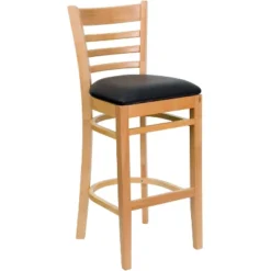Emma And Oliver Ladder Back Wooden Restaurant Dining Barstool -Emma And Oliver GUEST 9abd4e23 861c 44ed 9156 bba253a16703