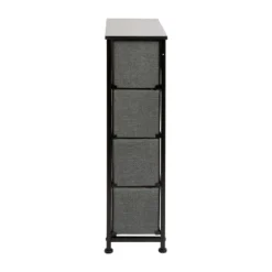 Emma And Oliver 4 Drawer Vertical Slim Storage Dresser-Wood Top & Fabric Pull Drawers 16 Emma And Oliver 4 Drawer Vertical Slim Storage Dresser-Wood Top & Fabric Pull Drawers -Emma And Oliver GUEST 9b4a8350 04fe 4035 9430 5ed612c7e2c2