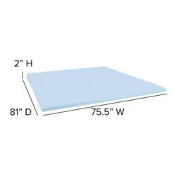 Emma And Oliver King 10" Mattress & Gel Memory Foam Topper Bundle Set -Emma And Oliver GUEST 9bbda932 57ee 4462 a4c9 f84ce3405274