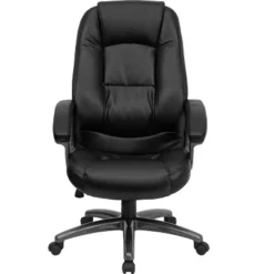 Emma And Oliver High Back Black LeatherSoft Executive Deep Curved Lumbar Ergonomic Office Chair -Emma And Oliver GUEST 9d026252 e11c 4b37 aa19 bc3d00527d0e