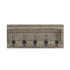 Emma And Oliver Rustic Wall Hanging Storage Rack With 5 Hooks For Entryway, Kitchen, Bathroom And More 24 Emma And Oliver Rustic Wall Hanging Storage Rack With 5 Hooks For Entryway, Kitchen, Bathroom And More -Emma And Oliver GUEST 9e26a946 6a96 4a1f bcfd cedad5a7bbb6