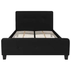 Emma And Oliver Full Size Three Button Tufted Platform Bed In Black Fabric -Emma And Oliver GUEST 9ee4d11a 5760 4173 aa89 2a5224f77f22