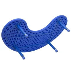 Emma And Oliver 35"W X 65"L Half-Moon Plastic Height Adjustable Activity Table -Emma And Oliver GUEST 9f550d88 dcd1 4305 8e57 1287e4008595