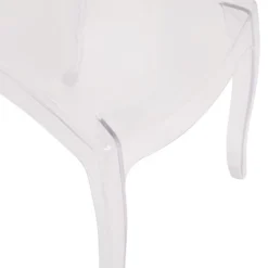 Emma And Oliver Set Of 4 Multifunctional Transparent Polycarbonate Resin Stacking Accent Chair With Extra Wide Seat For Vanity, Dining Room, Bedroom & Outdoor Events -Emma And Oliver GUEST 9fe89789 6a8f 47d1 89c7 c4606b85fb9d