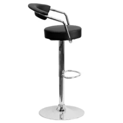 Emma And Oliver Contemporary Vinyl Adjustable Height Barstool With Arms -Emma And Oliver GUEST 9ff9e52c dc4c 44eb 9966 2a21f9a15001