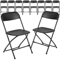 Emma And Oliver Set Of 10 Stackable Folding Plastic Chairs - 650 LB Weight Capacity 37 Emma And Oliver Set Of 10 Stackable Folding Plastic Chairs - 650 LB Weight Capacity -Emma And Oliver GUEST a0732d7a 580a 4e49 a6df adc6815bdb89