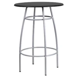 Emma And Oliver Bar Height Table Set With Padded Stools -Emma And Oliver GUEST a1677ec5 4370 4bbc b7cb f211873223b8