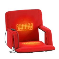 Emma And Oliver Portable Heated Reclining Stadium Chair With Armrests, Heated Padded Back & Heated Seat With Dual Storage Pockets And Backpack Straps -Emma And Oliver GUEST a2f7b38d 9d91 49e3 b7a0 513e8c1b29b4