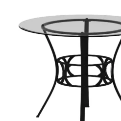 Emma And Oliver 42'' Round Glass Dining Table With Black Metal Frame 16 Emma And Oliver 42'' Round Glass Dining Table With Black Metal Frame -Emma And Oliver GUEST a3938b85 7c67 4ee8 8a19 cd477a9a981c