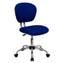 Emma And Oliver Mid-Back Mesh Padded Swivel Task Office Chair With Chrome Base -Emma And Oliver GUEST a52d1ad3 3512 4d1a 8d12 5fe4c62fe286