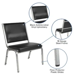 Emma And Oliver 1000 Lb. Rated Antimicrobial Bariatric Medical Reception Chair -Emma And Oliver GUEST a584b74f 84c5 4b54 a6b1 5f7bd0d857bc