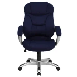 Emma And Oliver High Back Executive Ergonomic Office Chair With Silver Nylon Base And Arms -Emma And Oliver GUEST a59b663e 53be 4991 a4bf e22f3f225236