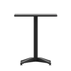 Emma And Oliver 23.5'' Square Aluminum Indoor-Outdoor Table With Base -Emma And Oliver GUEST a59f1c79 429b 4029 bcba c3d5000bcc06