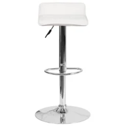Emma And Oliver 2 Pack Contemporary Vinyl Adjustable Height Barstool With Quilted Wave Seat And Chrome Base -Emma And Oliver GUEST a78f74cd 4522 4512 b5ce 917177d0b69b