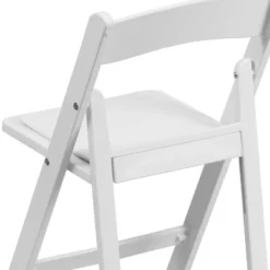 Emma And Oliver 11 Pack Kids White Resin Folding Chair With White Vinyl Padded Seat -Emma And Oliver GUEST a7e89709 5190 4873 b593 59980e02d673