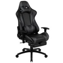 Emma And Oliver Racing Gaming Ergonomic Chair With Reclining Back, Footrest In Red LeatherSoft -Emma And Oliver GUEST a9941e34 469a 4165 b57c 696a5e76b023