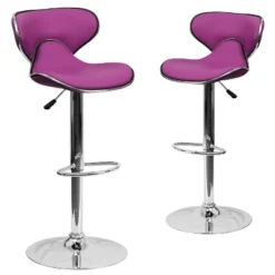 Emma And Oliver 2 Pack Contemporary Cozy Mid-Back Vinyl Adjustable Height Barstool With Chrome Base 20 Emma And Oliver 2 Pack Contemporary Cozy Mid-Back Vinyl Adjustable Height Barstool With Chrome Base -Emma And Oliver GUEST aa97db98 458b 4c1f aa54 3fa9d1dc3cb5