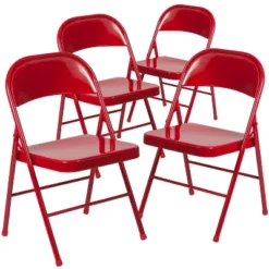 Emma And Oliver 4 Pack Double Braced Commercial Party Events Steel Metal Folding Chair 21 Emma And Oliver 4 Pack Double Braced Commercial Party Events Steel Metal Folding Chair -Emma And Oliver GUEST abb0f3ce 2b9f 41b1 aa81 c07cd0a4567b