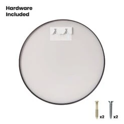 Emma And Oliver Metal Wall Mounted Mirror With Oxidized Finish For A Distressed Look, 4mm Silvered Back And Anti-Shatter Safety Film -Emma And Oliver GUEST ad288e26 7422 4e9a b417 33b60023bd8a