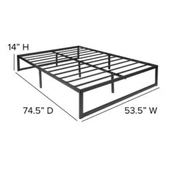 Emma And Oliver 14" Full Platform Bed Frame & 12" Mattress In A Box - No Box Spring Required -Emma And Oliver GUEST ad94a00d b21e 4e02 8867 87f0e88893df