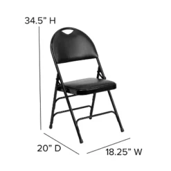 Emma And Oliver 2 Pack Home & Office Easy-Carry Party Events Padded Folding Chair -Emma And Oliver GUEST adba455f fe28 4371 b2d8 d0a86908a87b