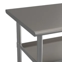 Emma And Oliver NSF Certified Stainless Steel 18 Gauge Work Table With 2 Undershelves -Emma And Oliver GUEST adf691d9 8882 4364 9aa8 fa4afe2c7b82