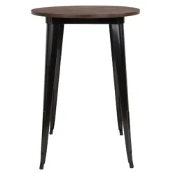 Emma And Oliver 30" Round Wood/Metal Indoor Bar Height Table -Emma And Oliver GUEST b059a24e 22d4 4149 8179 5efb6a8879e2