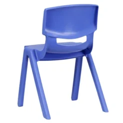 Emma And Oliver 4 Pack Plastic Stackable K-2 School Chair With 13.25"H Seat -Emma And Oliver GUEST b260c6a4 0567 4c10 b645 25abc1eae9a8