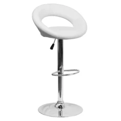 Emma And Oliver Rounded Orbit-Style Back Vinyl Swivel Adjustable Height Barstool 20 Emma And Oliver Rounded Orbit-Style Back Vinyl Swivel Adjustable Height Barstool -Emma And Oliver GUEST b3a8d870 50f8 4258 a3a4 9cfb05bb57e0