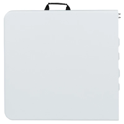 Emma And Oliver 4-Foot Height Adjustable Bi-Fold Granite White Plastic Folding Tables 4 Emma And Oliver 4-Foot Height Adjustable Bi-Fold Granite White Plastic Folding Tables - Image 4