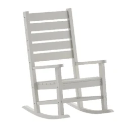 Emma And Oliver Set Of 2 Contemporary Rocking Chairs, All-Weather HDPE Indoor/Outdoor Rockers -Emma And Oliver GUEST b430e3d5 4fd3 4ae2 be64 0d846beea396 1
