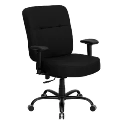 Emma And Oliver 400 Lb. Big & Tall High Back Rectangular Back Ergonomic Office Chair & Arms -Emma And Oliver GUEST b46dd441 7d79 4702 84f5 fd875664595d