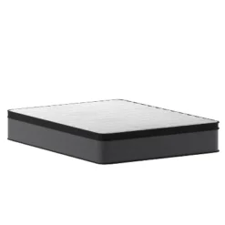 Emma And Oliver 13" Euro Top Hybrid Pocket Spring Mattress In A Box With CertiPUR-US Certified Foam For Supportive Pressure Relief