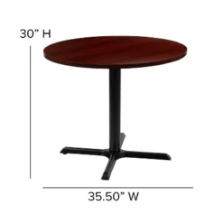 Emma And Oliver 36" Round Multi-Purpose Conference Table - Meeting Table For Office -Emma And Oliver GUEST b5a8cfa3 dc65 4ad4 8de8 2265ce4b35ab